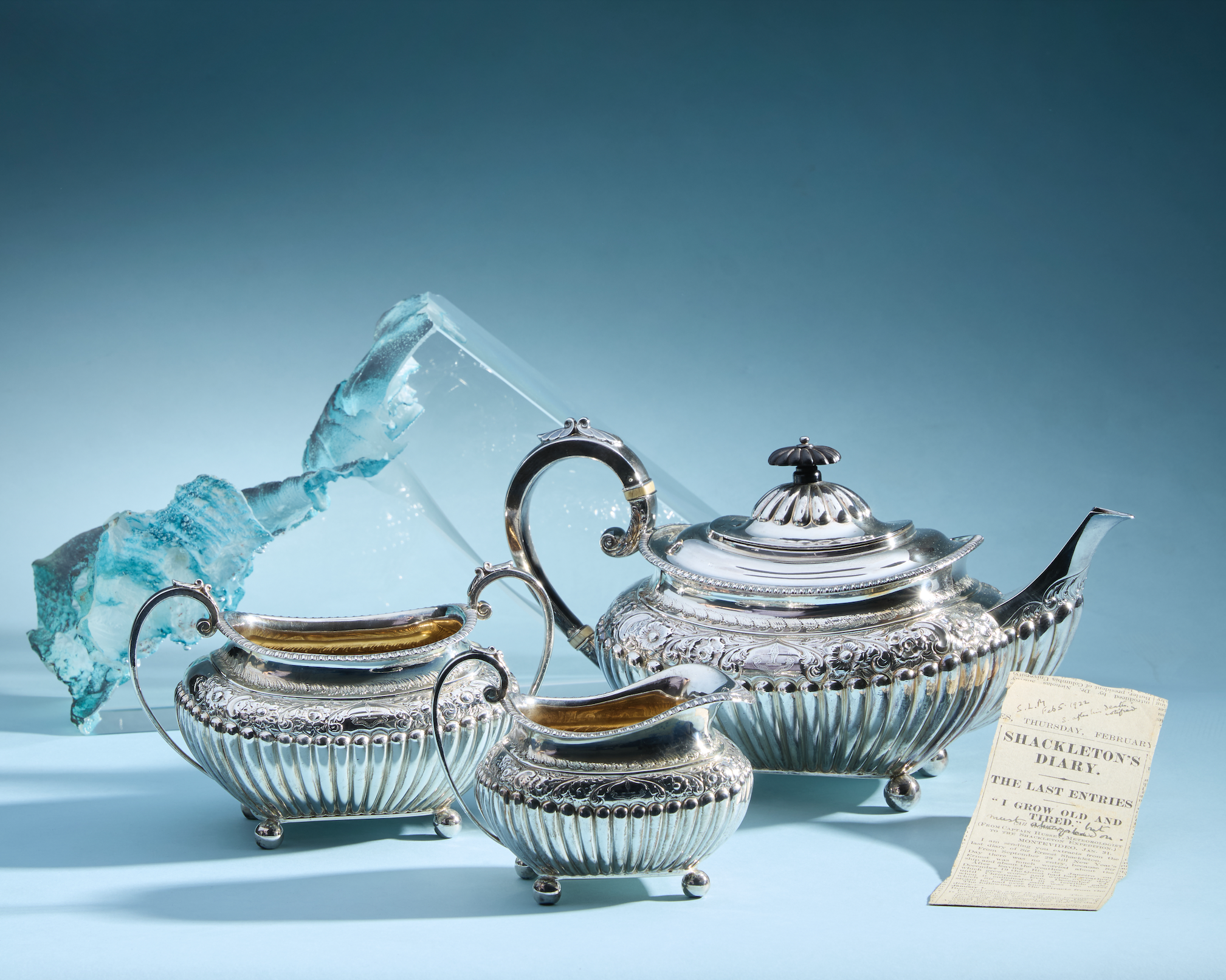 Silver Tea Set Owned by Irish Explorer Ernest Shackleton to Go Under the Hammer