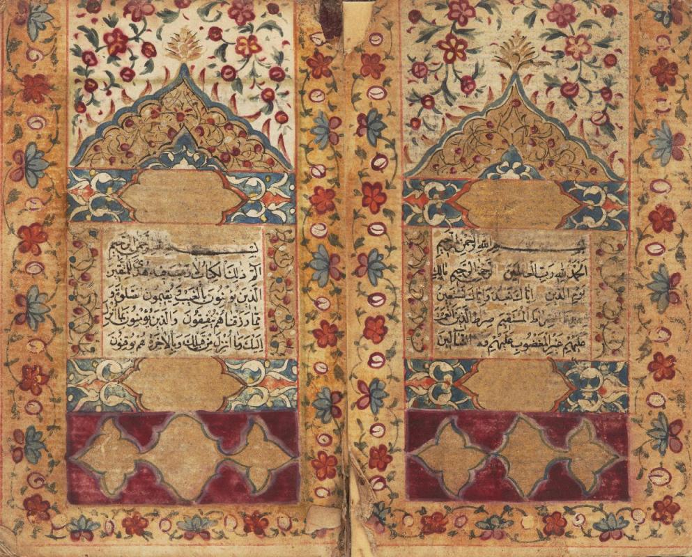 A small Qur'an, signed ‘Umar al-Zamzami al-Makki, Mecca, 19th century, 238ff., Arabic manuscript on paper, 18ll. of small black naskh per page within gold rule