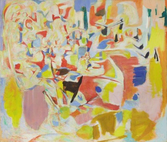 Marie Raymond, French 1908-1988- Composition; oil on canvas