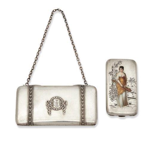A Viennese silver cigarette case, by George Adam Scheid.
