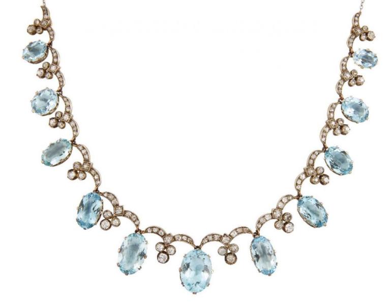aquamarine necklace 