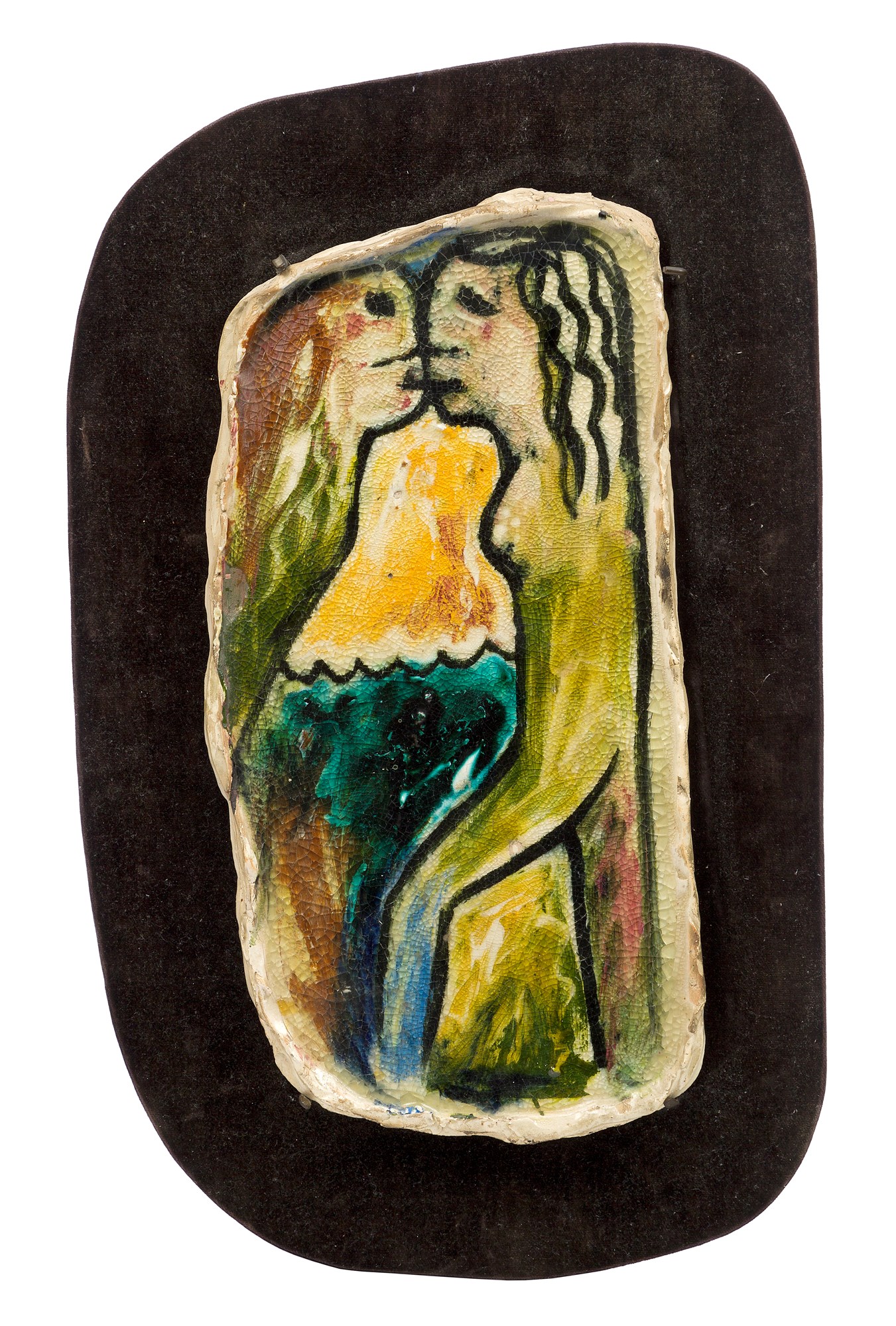 Arthur Boyd AC OBE, Australian 1920-1999- Lovers; glazed ceramic