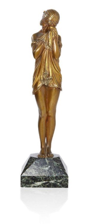 Demetre H. Chiparus (Romanian/French 1886-1947), ‘The little sad one’ a patinated and gilt bronze figure, c.1925