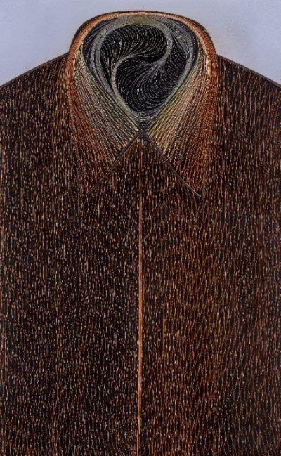  Pavlos Dionyssopoulos, Greek 1930-2019- Chemise, 1981; construction with poster paper in perspex
