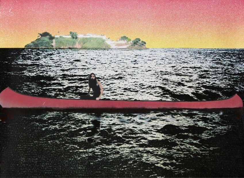  Peter Doig, Scottish b.1959- Two Students, 2008; giclée print in colours on wove, sold for £525 at Roseberys