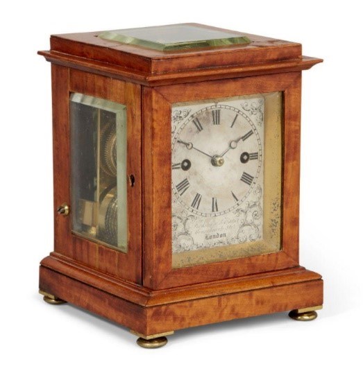 satinwood clock
